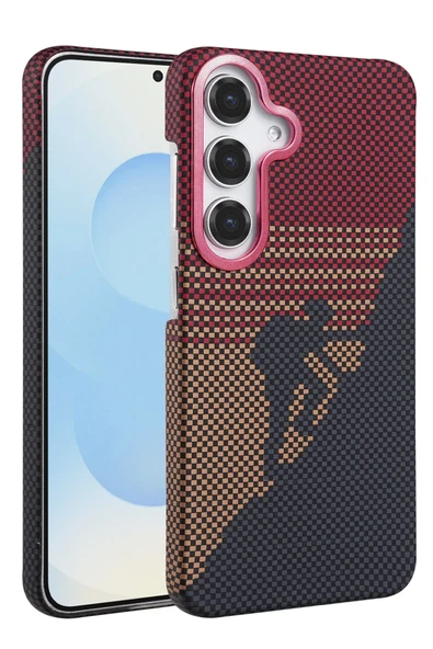 Zipax Samsung Galaxy A55 5G Kılıf Kevlar Şık Görünüm Magesafe Özellikli Azn-Vga-Mgsf ürün görseli 1