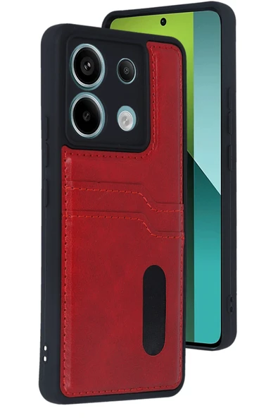 Zipax Xiaomi Redmi Note 13 Pro 5G Kılıf Kartlıklı Silikon Kapak Azn-Sara ürün görseli 1