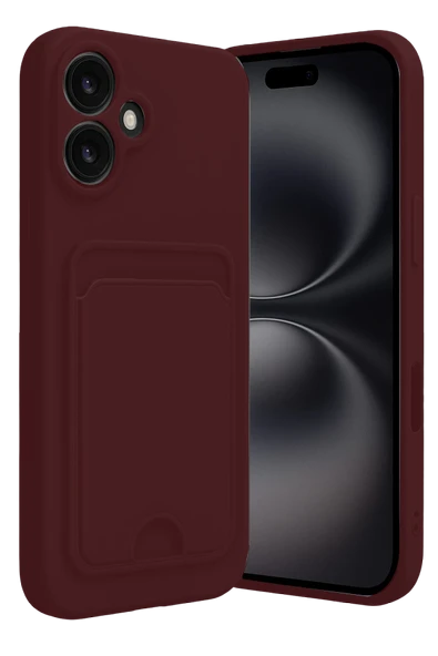 Zipax Apple iPhone 16 Kılıf Kartlıklı Soft Silikon Azn-Kelvin ürün görseli 1