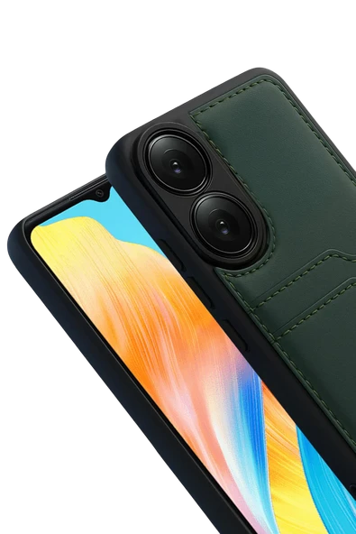 Zipax Oppo A38 Kılıf Kartlıklı Silikon Kapak Azn-Sara - Resim 3