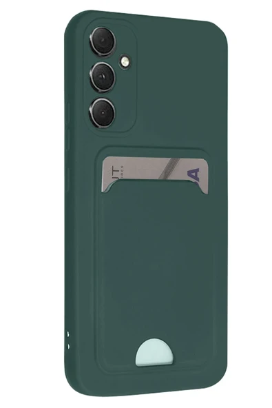 Zipax Samsung Galaxy A16 5G Kılıf Kartlıklı Soft Silikon Azn-Kelvin ürün görseli 1