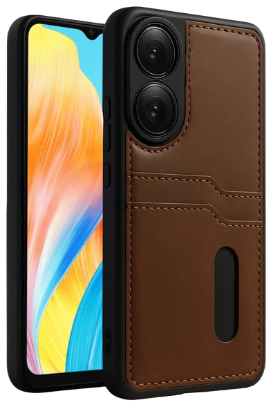 Zipax Oppo A38 Kılıf Kartlıklı Silikon Kapak Azn-Sara ürün görseli 1