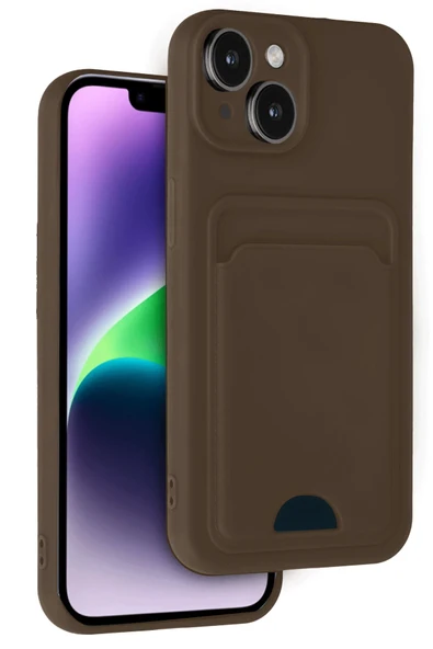 Zipax Apple iPhone 14 Kılıf Kartlıklı Soft Silikon Azn-Kelvin ürün görseli 1