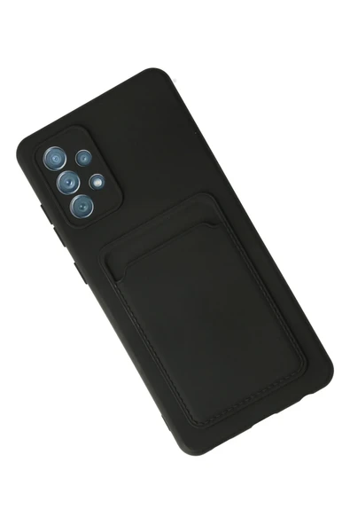 Zipax Samsung Galaxy A72 Kılıf Kartlıklı Soft Silikon Azn-Kelvin - Resim 3