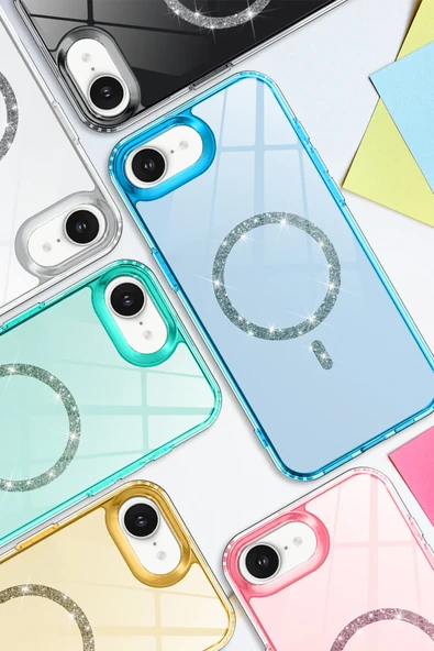 Zipax Apple iPhone 16E Kılıf Magesafe Özellikli Kapak Azn-LiveDia - Resim 3