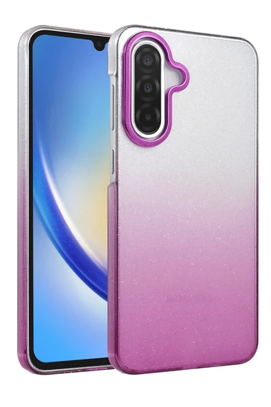 Zipax Samsung Galaxy A26 Kılıf Simli Renk Geçişli Magesafe Kapak Azn-Fiyonk ürün görseli 1