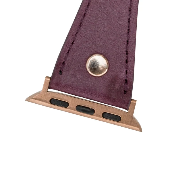 Apple Watch Uyumlu Deri Kordon 38-40-41mm DT Slim CZ7 - 5