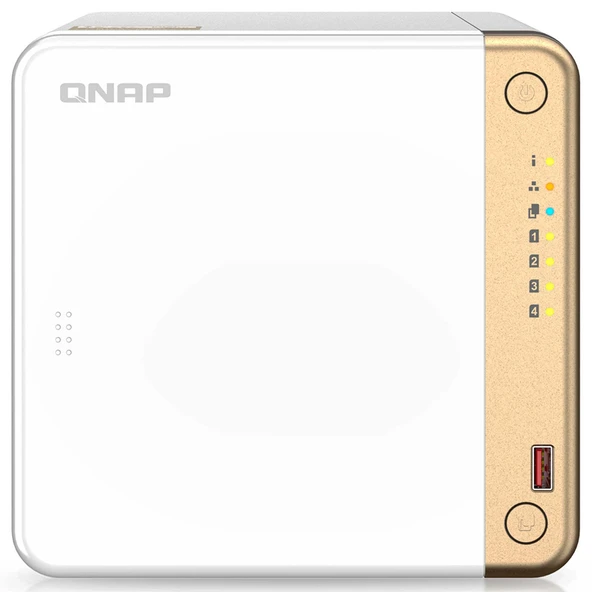 QNAP TS-462-4G012 4GB 4TBHDD+1TBSSD RAID(0) NAS Depolama Ünitesi - 1