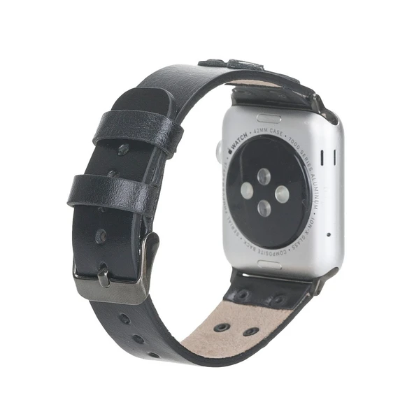 Apple Watch Uyumlu Deri Kordon Cross 42-44-45mm BT RST1 - 2