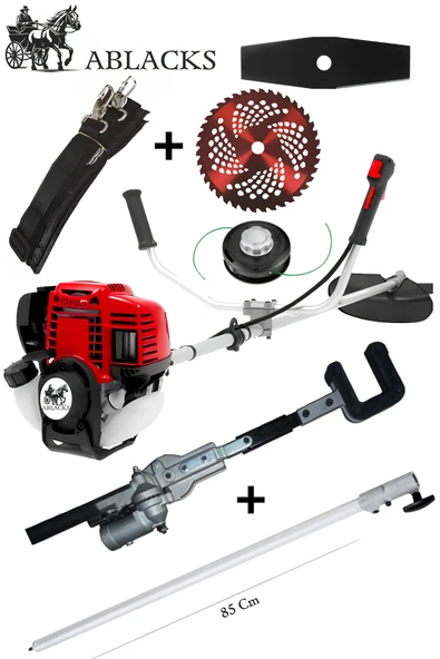 Ablacks 4 Zamanlı Profesyonel Yan Tırpan + Fındık, Zeytin, Ceviz, Dal Silkeleme Aparatı + 85 CM Uzatma Aparatı (3 Metre Uzunluk) ürün görseli