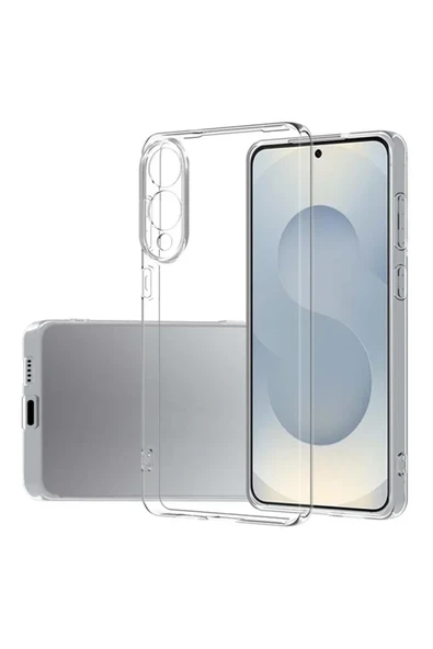 Zipax Samsung Galaxy S25 Edge Kılıf Şeffaf İnce Silikon Kapak Azn-Lüx ürün görseli 1