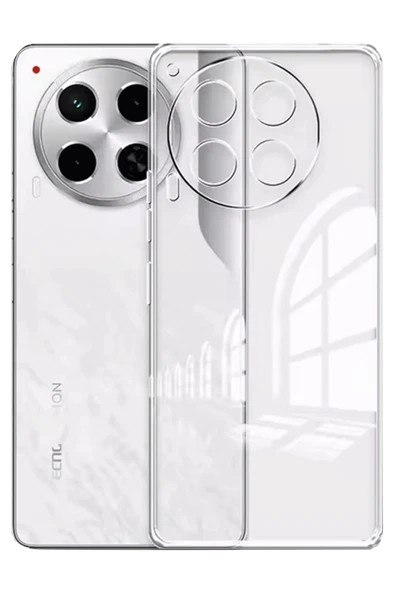 Zipax Tecno Camon 30 Kılıf Şeffaf İnce Silikon Kapak Azn-Lüx ürün görseli 1
