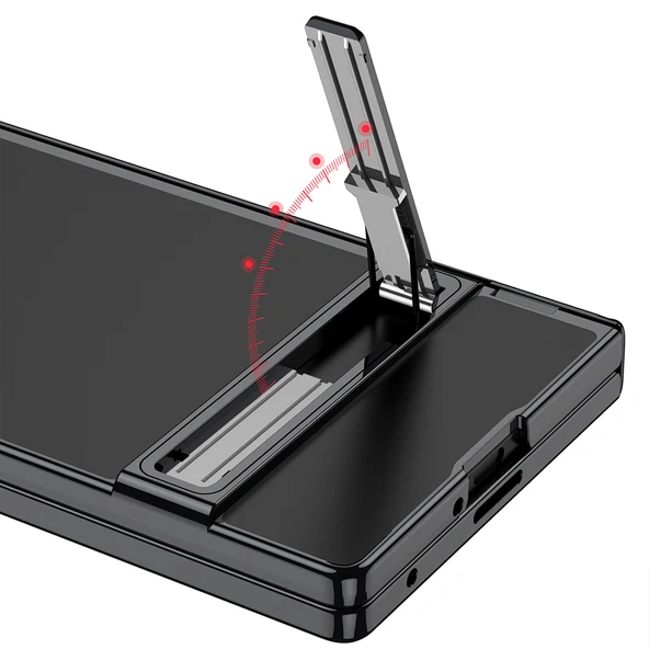 Zipax Samsung ​Galaxy Z Fold 7 Kamera Korumalı Standlı Şeffaf Zr-Lego - Resim 3