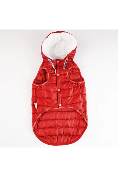 Pawstar Kırmızı Railway Anorak Yelek Köpek Yeleği Köpek Kıyafeti Köpek Yağmurluk - Resim 5