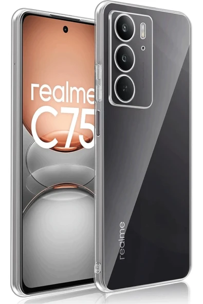 Zipax Realme C75 Kılıf Şeffaf İnce Silikon Kapak Azn-Lüx ürün görseli 1