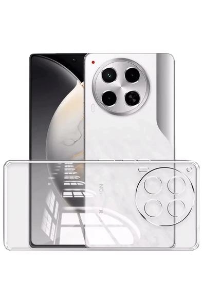 Zipax Tecno Camon 30 Kılıf Şeffaf İnce Silikon Kapak Azn-Lüx - Resim 2