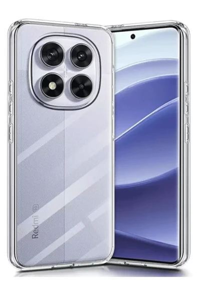 Zipax Xiaomi Redmi Note 14 Pro 5G Kılıf Şeffaf İnce Silikon Kapak Azn-Lüx - Resim 2