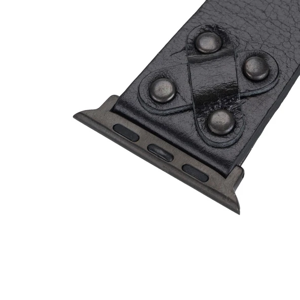 Apple Watch Uyumlu Deri Kordon Cross 42-44-45mm BT RST1 - 3