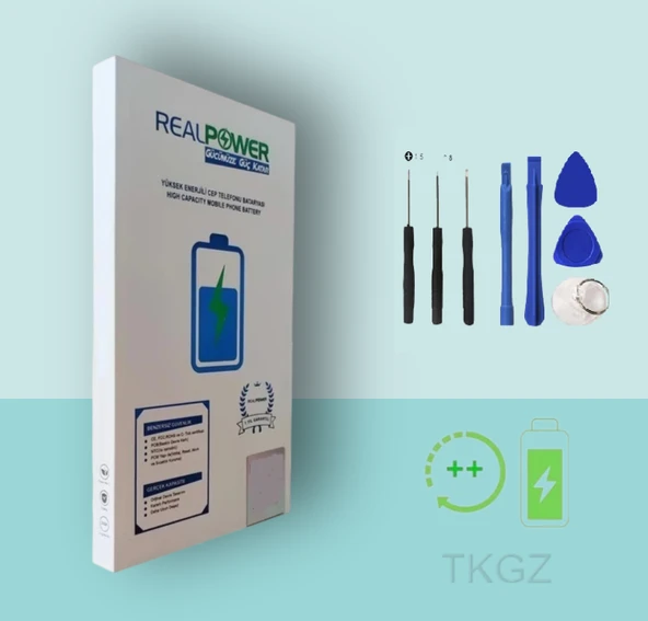 Tkgz - Xiaomi REDMİ 9A - BN 56 - Batarya Pil Sıfır Güçlendirilmİş + Tamir Seti - Realpower