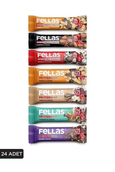 Protein Bar Süper Karma Kutu 24 adet (Yüksek Protein Karma 45g x 12 + Protein Karma 32g x 12) ürün görseli