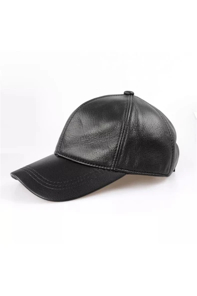 Hakiki Deri Beyzbol Kep Şapka