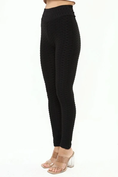 Brazil Tayt Arkası Büzgülü Siyah