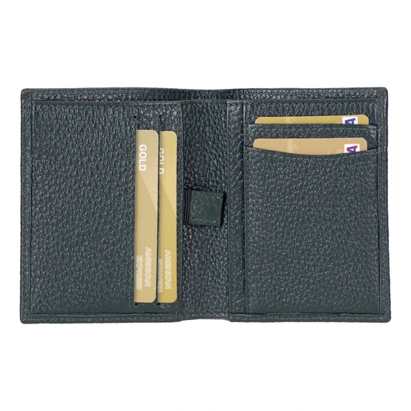 Purahide Deri Cüzdan, 7 Adet Kart Bölmesi, Dokulu Siyah ürün görseli