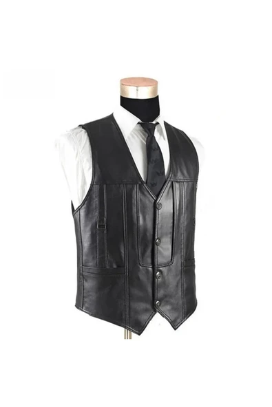 Entel hakiki kuzu derisi yelek