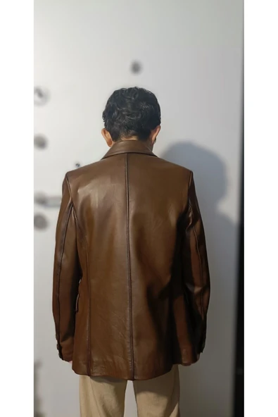 Çocuk ceket yelek kombin hakiki deri - 3