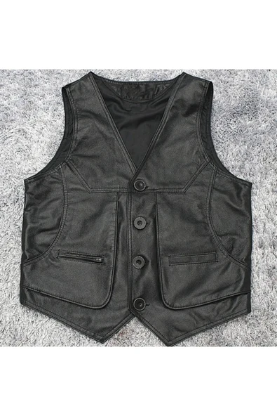 Hakiki kuzu derisi London yelek