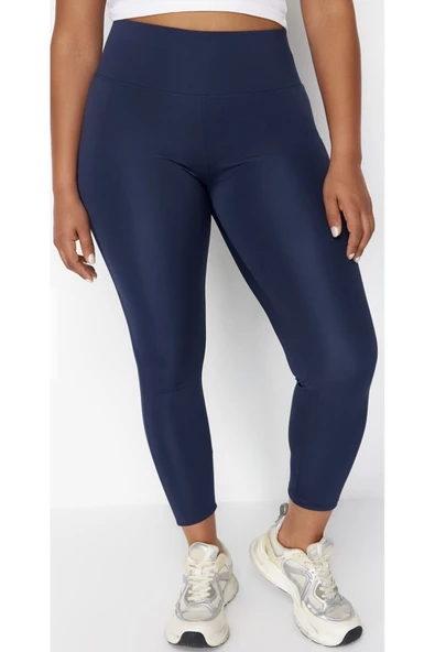 İnce Tayt Toparlayıcı Yüksel Bel Lacivert Renk - 6