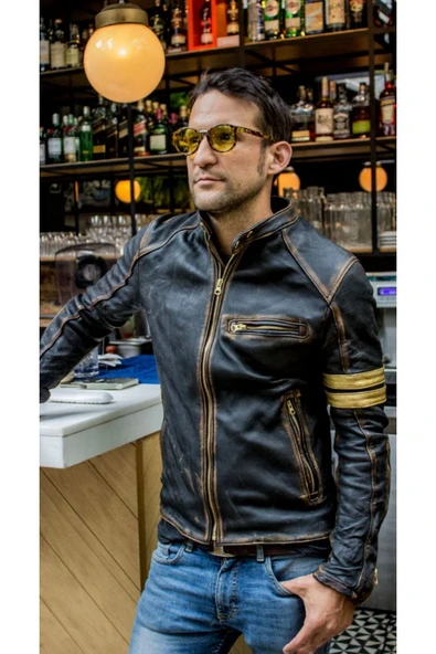 Prof Model Eskitme Model Hakiki Kuzu Derisi Spor Ceket