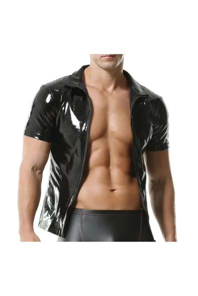 Rugan gömlek erkek kısa kollu - 5