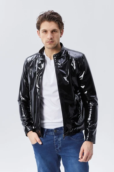 Rugan deri ceket tarzı yağmurluk - 6