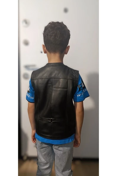 Çocuk yelek deri - 5