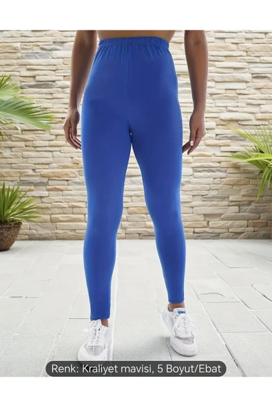 Belden Lastikli Yüksek Bel Tayt ve Kapri Tayt Esnek İnce - 4