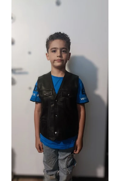 Çocuk yelek deri - 2