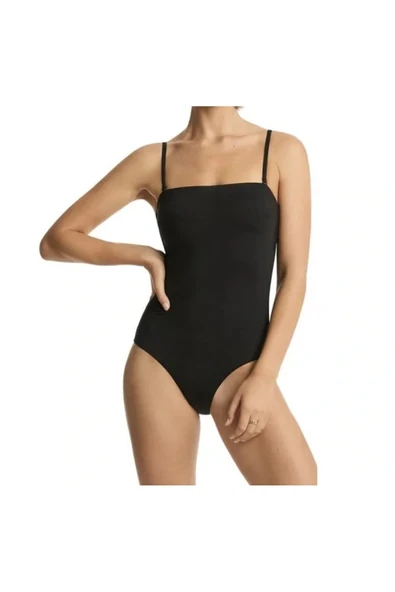 Siyah Straplez Toparlayıcı Mayo İp Askılı - 3