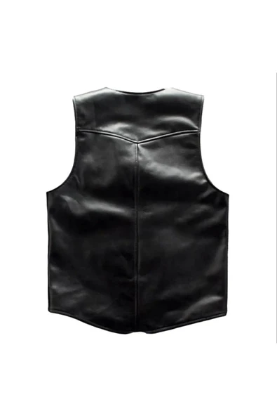 Prof Model Zik Hakiki Kuzu Derisi Dar Kesim Yelek - 2