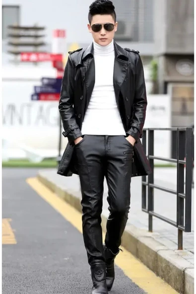 Hakiki Deri Uzun Mont Kaban Dar Kesim - 3