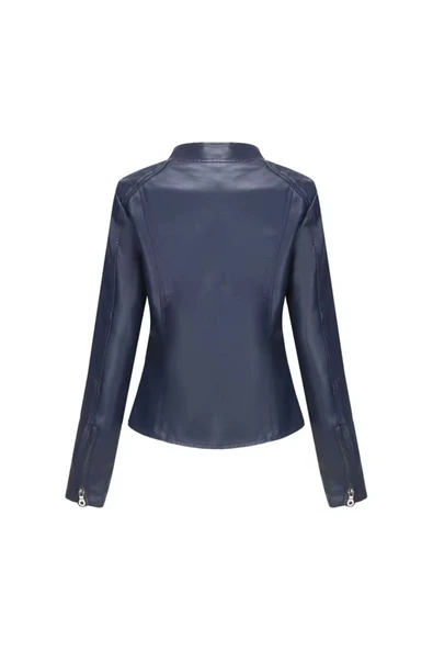 Hakiki deri Kadın spor ceket - 3