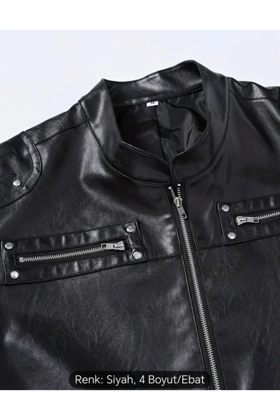 Motorcu Cooper SlimFit Hakiki Koyun Derisi yelek Orta Kalın - 6