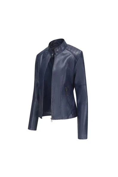 Hakiki deri Kadın spor ceket - 2