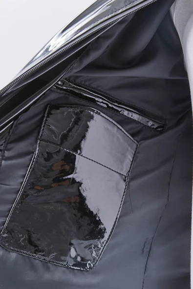 Rugan deri ceket tarzı yağmurluk - 7