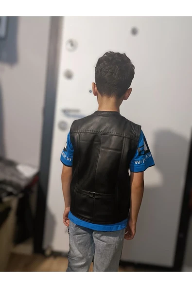 Çocuk yelek deri - 6