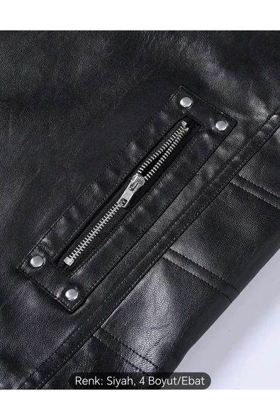 Motorcu Cooper SlimFit Hakiki Koyun Derisi yelek Orta Kalın - 5