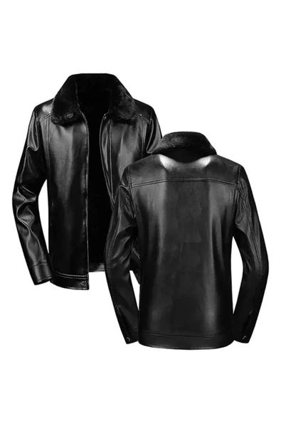 Yakası Ve Içi Kürk Mont - Resim 5