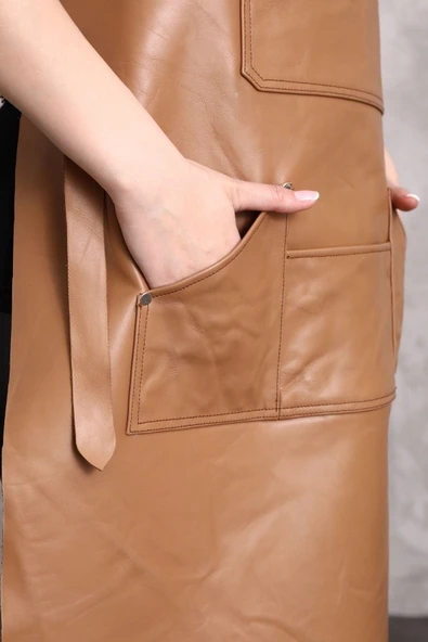 Dana Derisi Önlük Taba Renk - 3