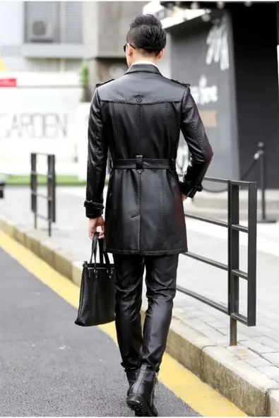 Hakiki Deri Uzun Mont Kaban Dar Kesim