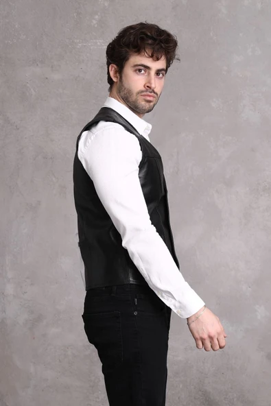 Hakiki Deri Yelek - 6